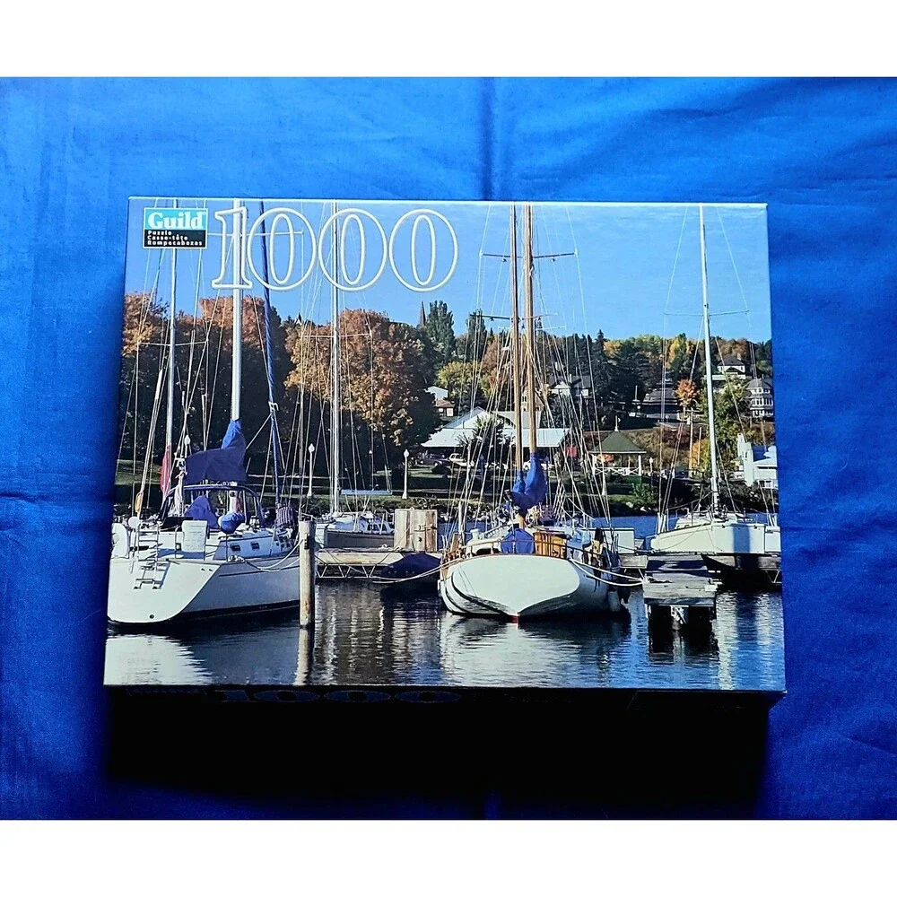 Vintage 2001 Guild by Hasbro 1000pc Lake Superior Harbor Bayfield WI Puzzle NEW